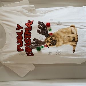 SINSAY Ugly Christmas T-Shirt A Pugly Christmas Size XL